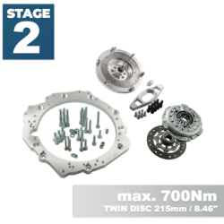Stage 2 Toyota JZ - BMW E90 330D M57n GS5-39DZ HGU HGK - 215mm / 8.46