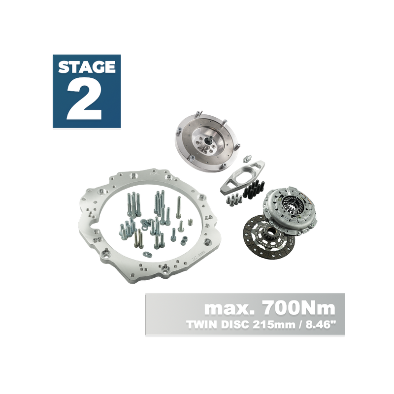 Stage 2 Toyota JZ - BMW E90 330D M57n GS5-39DZ HGU HGK - 215mm / 8.46