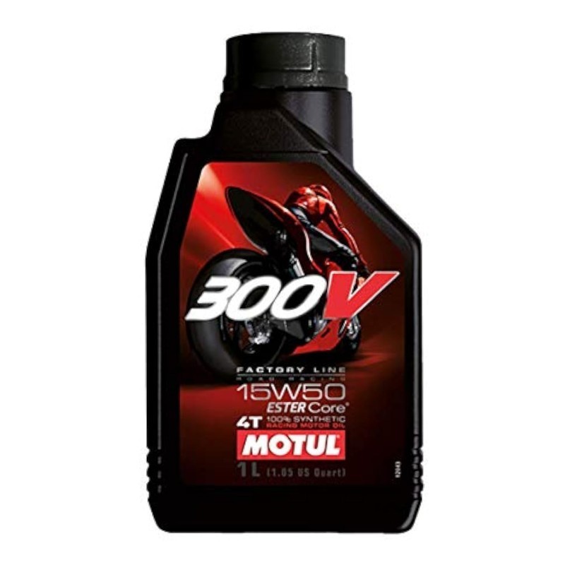 Motul 300V 4T FL Road Racing 15W50 Motorcycle Engine Oil (1L)