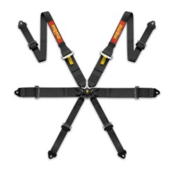 Momo Pro Driver 6 Points 3+2" Harness (FIA, Hans) - Black"