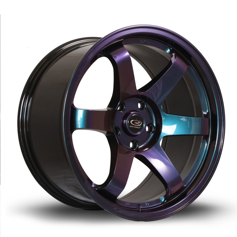Rota Grid 18x9.5" 5x100 ET38, Chrome / Titanium