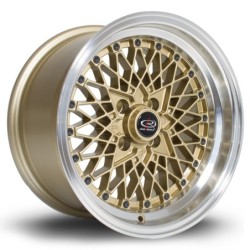 Rota OS Mesh 15x8" 4x100 ET20, Gold, Polished Lip