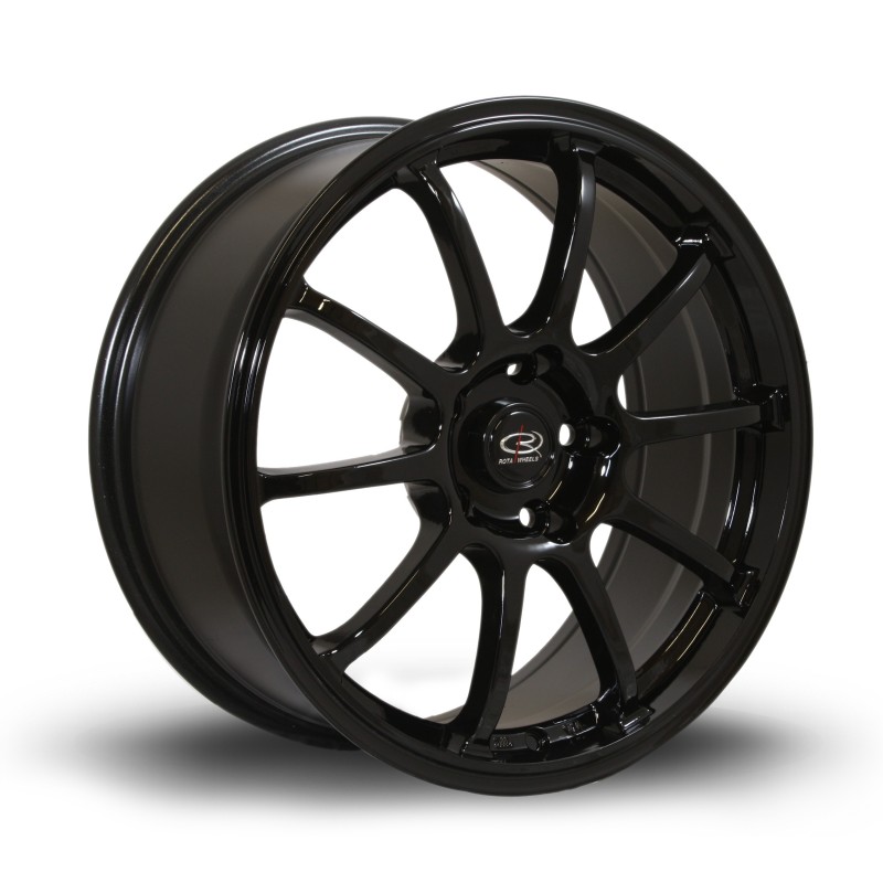 Rota Force 17x7.5" 5x114.3 ET45, Gloss Black