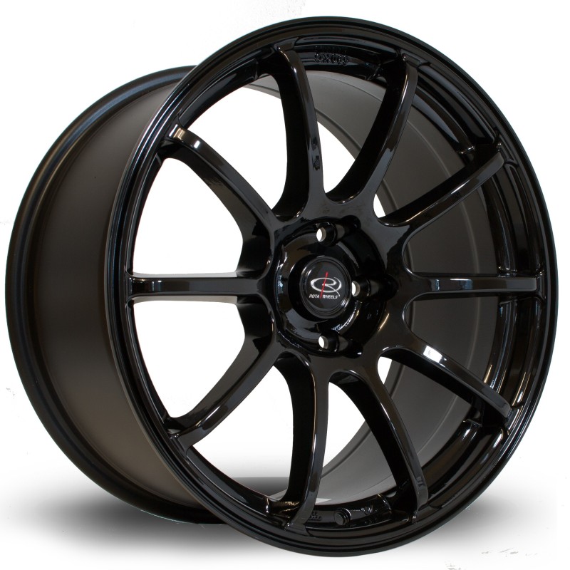 Rota Force 18x9" 5x114.3 ET27, Gloss Black