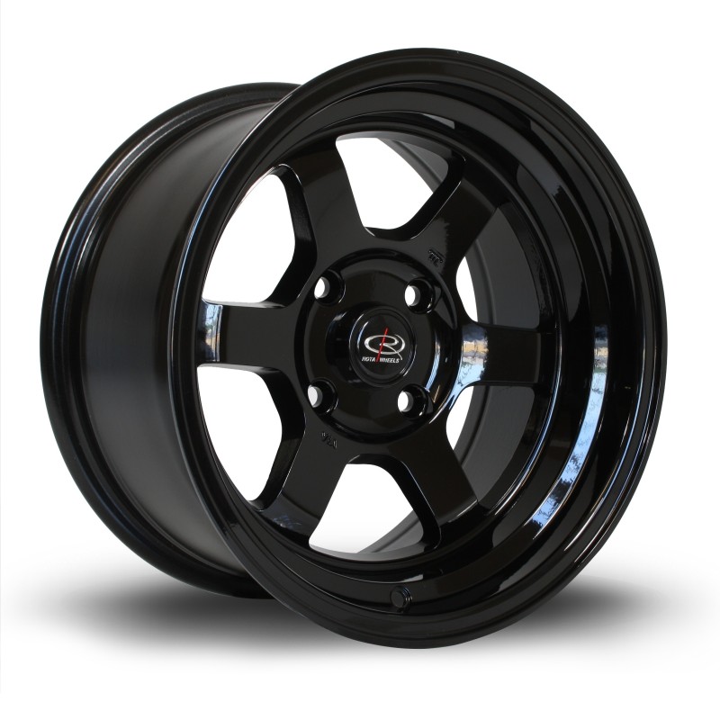 Rota Grid V 15x8" 4x114.3 ET0, Gloss Black