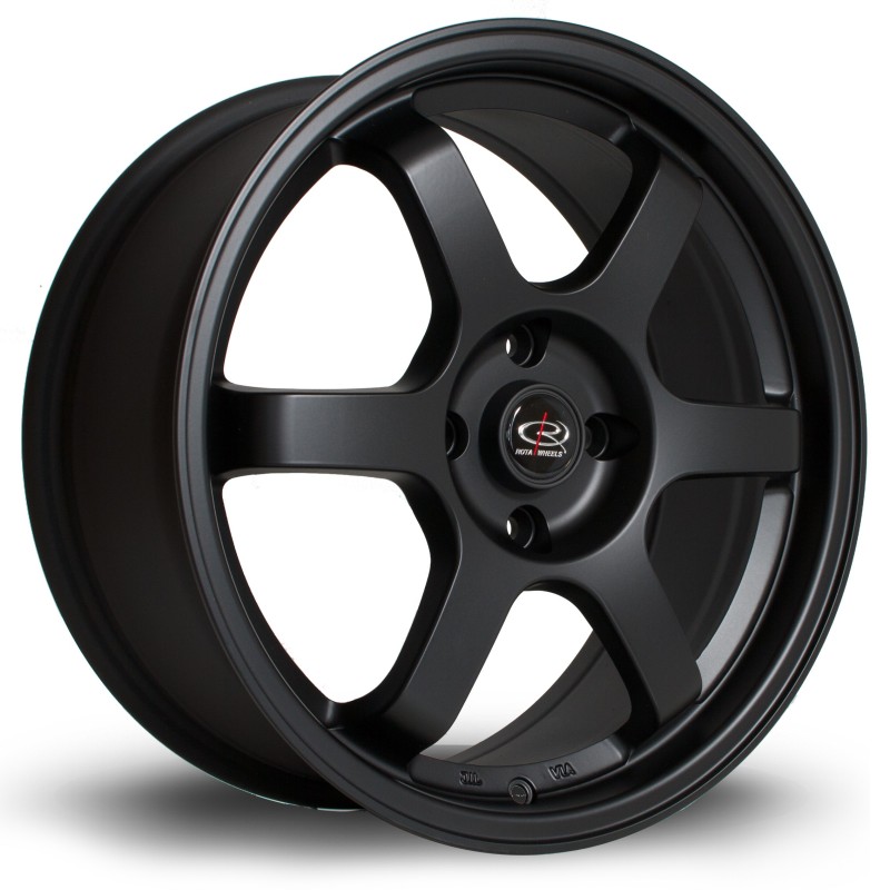 Rota Grid 17x7.5" 5x100 ET45, Flat Black