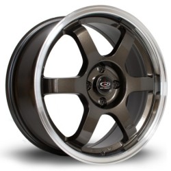 Rota Grid 17x7.5" 5x114.3 ET45, Gunmetal, Polished Lip