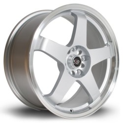 Rota GTR 18x8.5" 5x114.3 ET30, Silver, Polished Lip