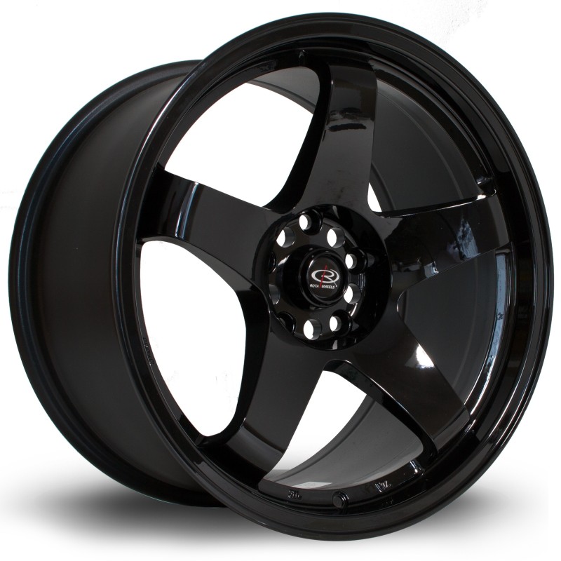 Rota GTR 18x9.5" 5x114.3 ET30, Gloss Black
