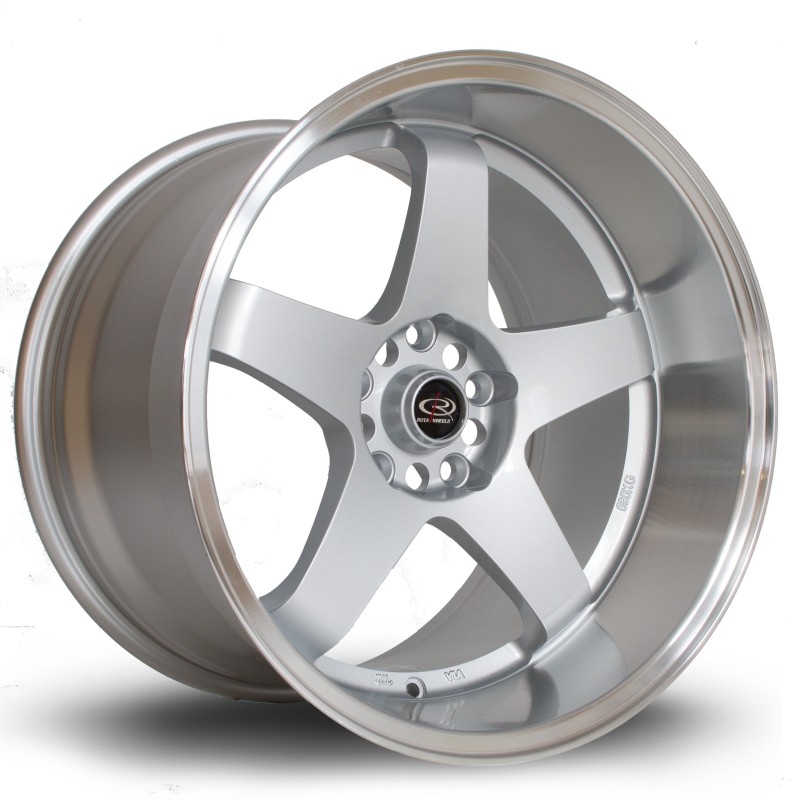 Rota GTR-D 18x12" 5x114.3 ET20, Silver, Polished Lip