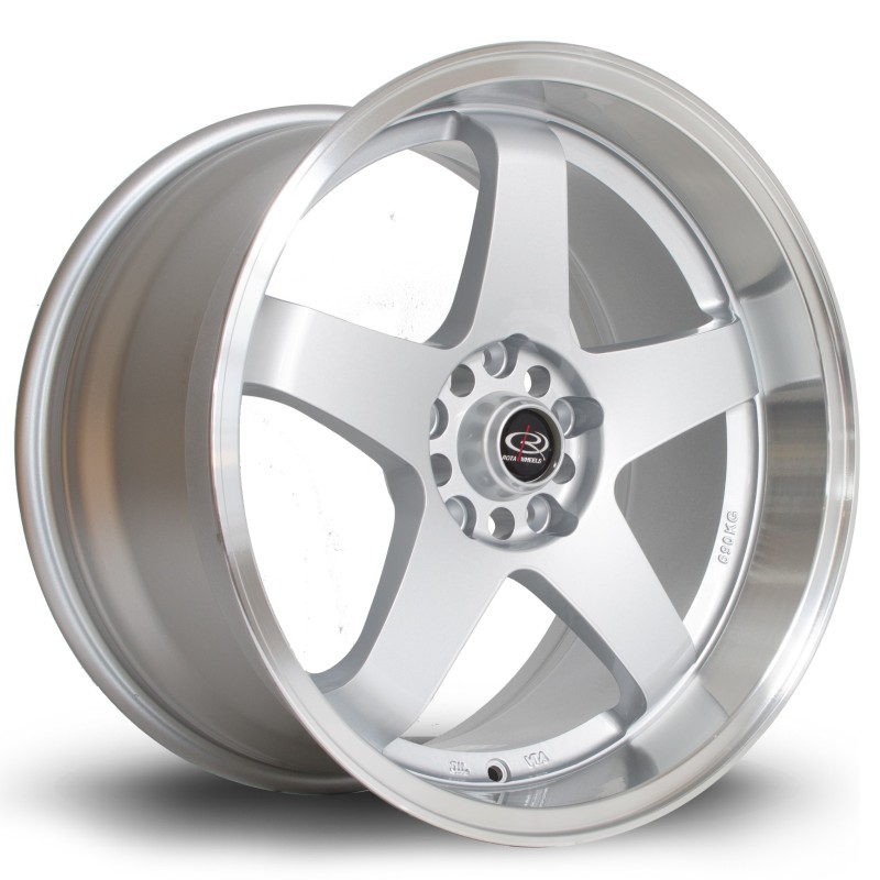 Rota GTR-D 18x9.5" 5x114.3 ET25, Silver, Polished Lip
