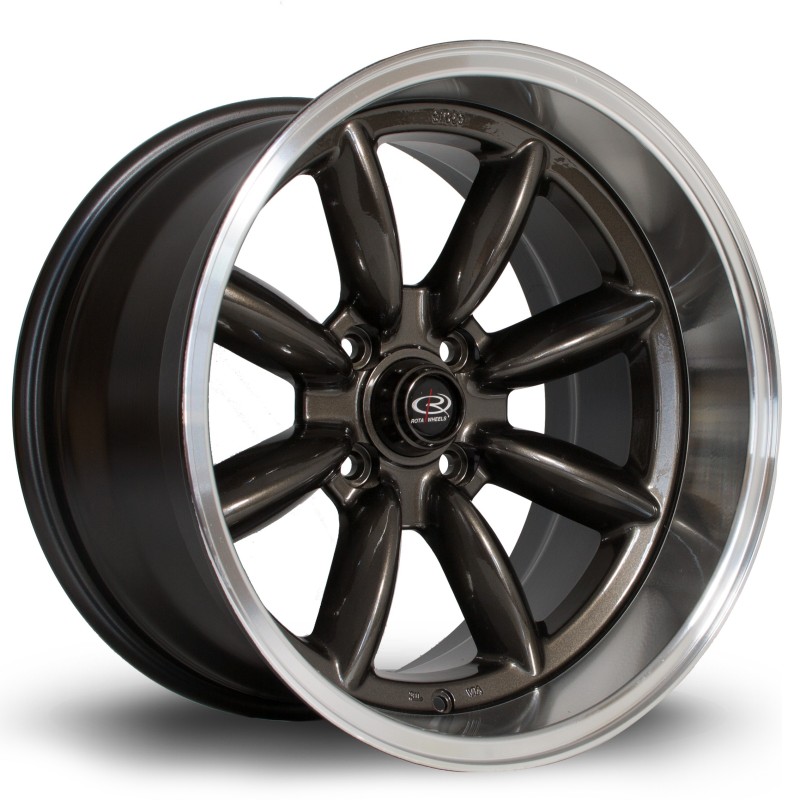Rota RB-X 17x9.5" 4x114.3 ET-19, Gunmetal
