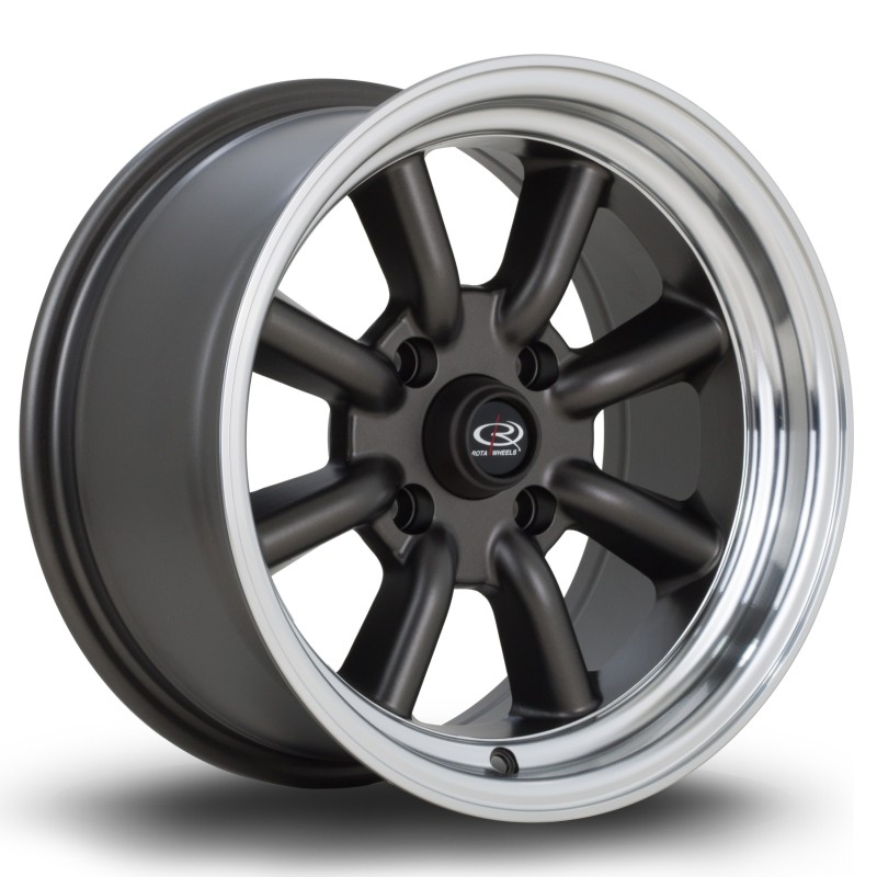 Rota RKR 15x8" 4x100 ET0, Matt Gunmetal