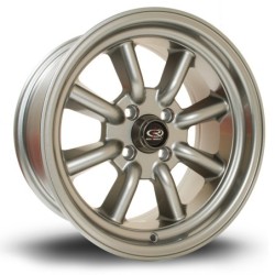 Rota RKR 15x8" 4x100 ET10, Steel Grey