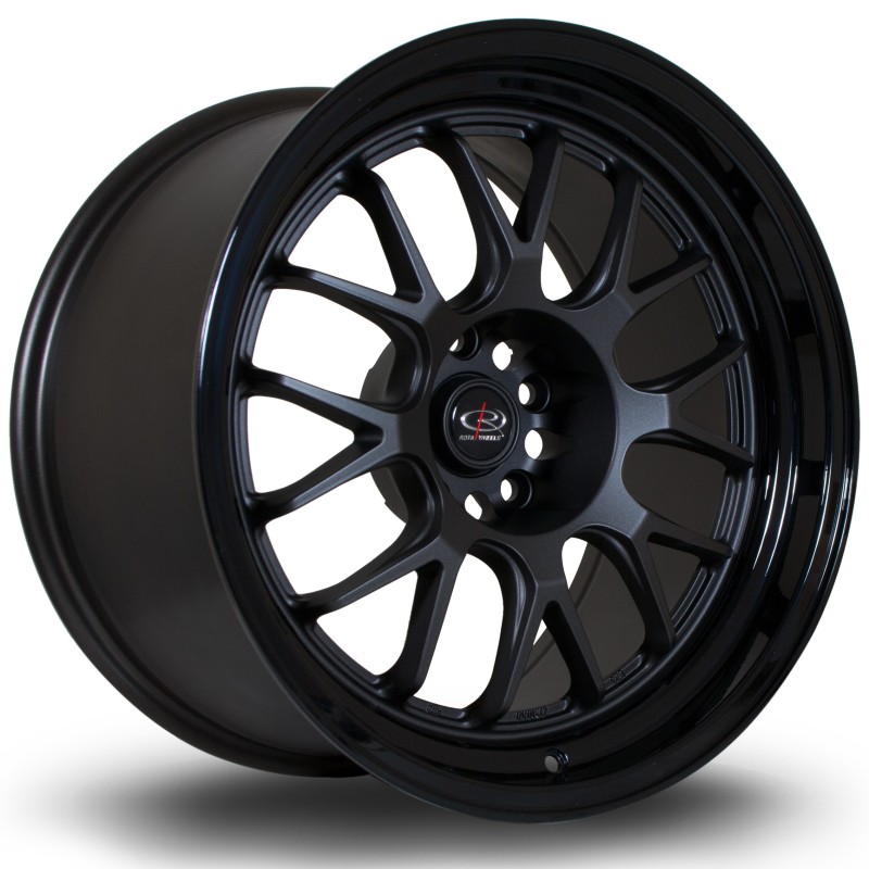 Rota MXR 18x10" 5x114.3 ET12, Gunmetal, Gloss Black Lip