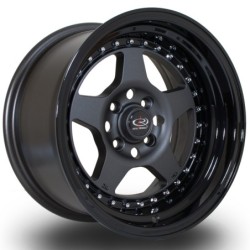 Rota Kyusha 15x8" 4x114.3 ET0, Gunmetal, Black Lip
