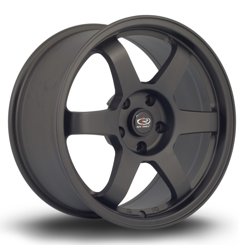 Rota Grid 17x8.5" 5x114.3 ET30, Flat Black