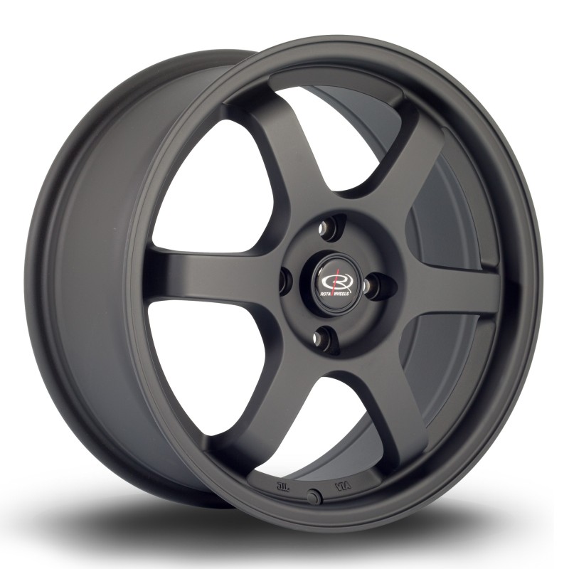 Rota Grid 17x7.5" 4x100 ET45, Flat Black