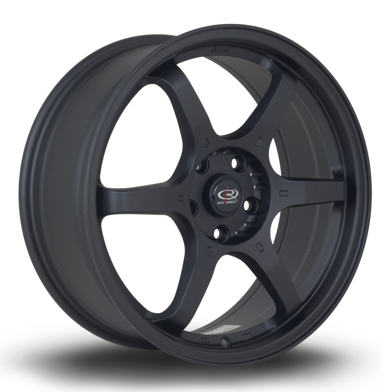 Rota GR6 18x7.5" 5x114.3 ET45, Flat Black