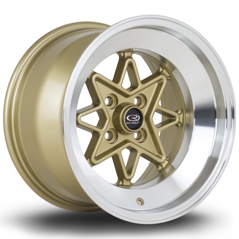 Rota Hachi 15x9" 4x114.3 ET0, Gold