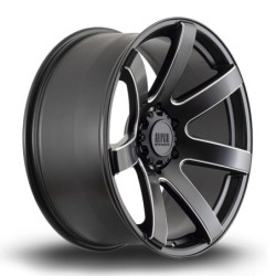Rota Gauntlet 20x9" 6x139.7 ET10, Satin Black, Machined Spokes