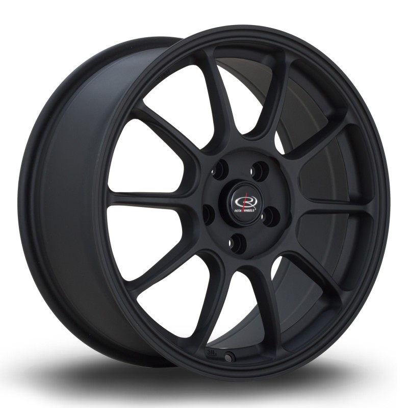Rota SS10 17x7.5" 5x108 ET50, Flat Black