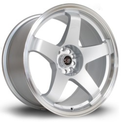 Rota GTR 18x9.5" 5x114.3 ET12, Silver, Polished Lip