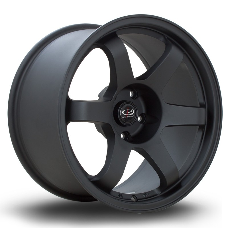 Rota Grid 17x9.5" 5x114.3 ET12, Flat Black