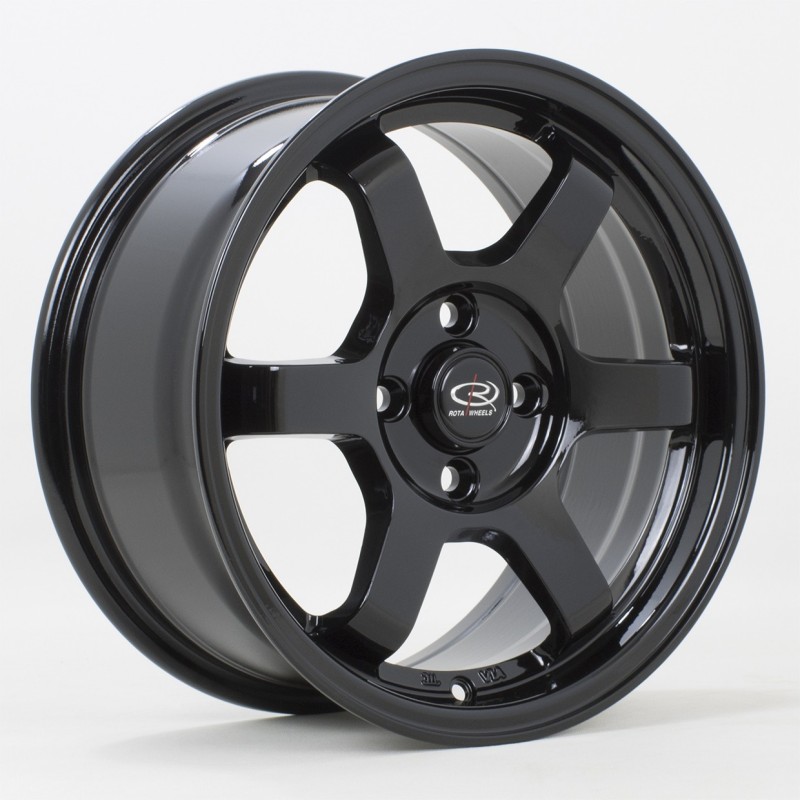 Rota Grid 15x7" 4x100 ET40, Gloss Black