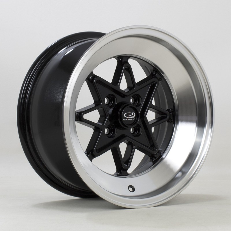 Rota Hachi 15x8" 4x114.3 ET0, Gloss Black