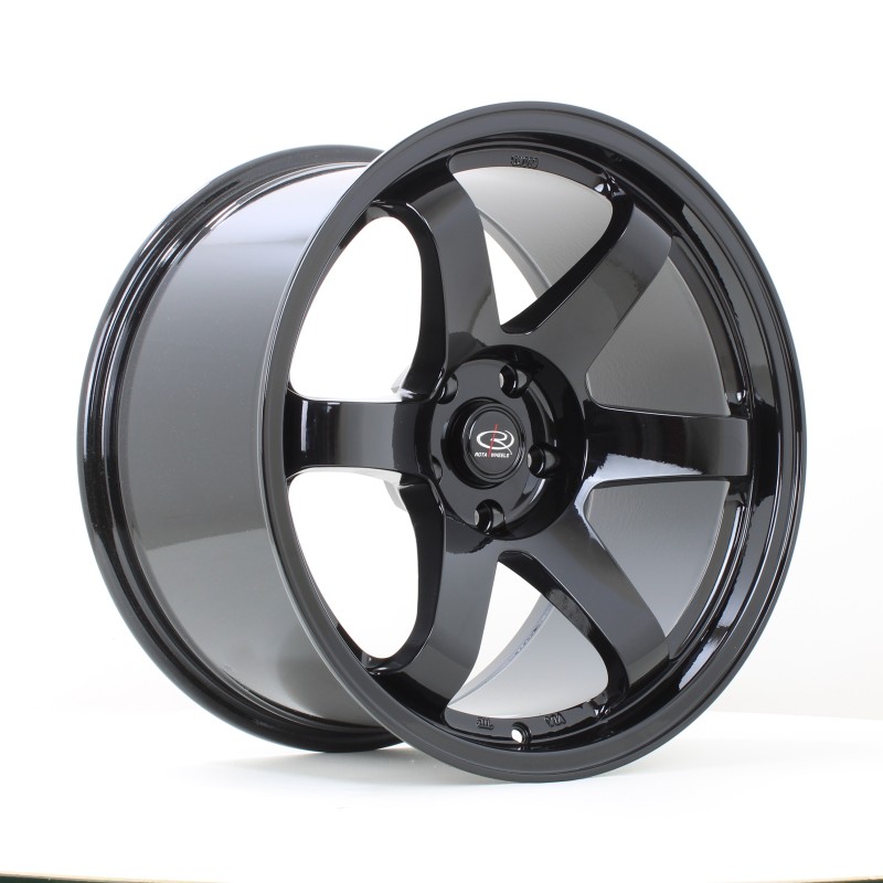 Rota Grid 18x10" 5x114.3 ET15, Gloss Black