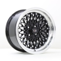 Rota OS Mesh 15x8" 4x100 ET20, Gloss Black, Polished Lip