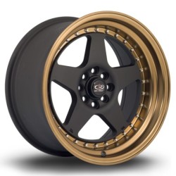 Rota Kyusha 17x9" 4x100/108 ET20, Flat Black, Bronze Lip