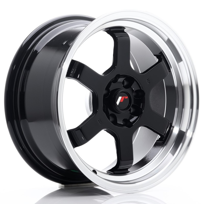 Japan Racing JR-12 16x8" 4x100/114.3 ET15, Gloss Black