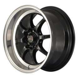 Japan Racing TF-2 15x7.5" 4x100/114.3 ET10, Gloss Black