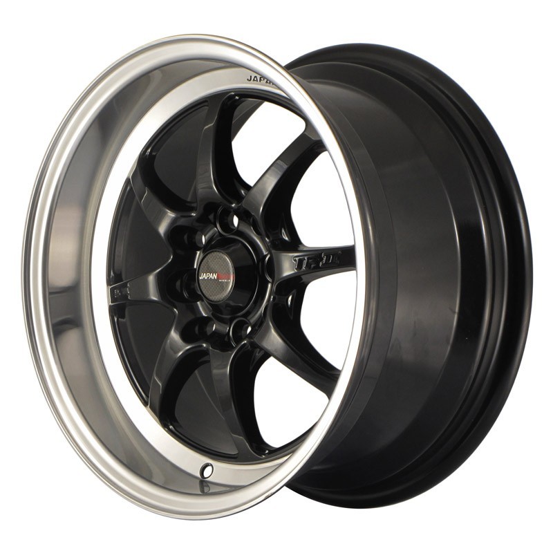 Japan Racing TF-2 15x7.5" 4x100/114.3 ET30, Gloss Black