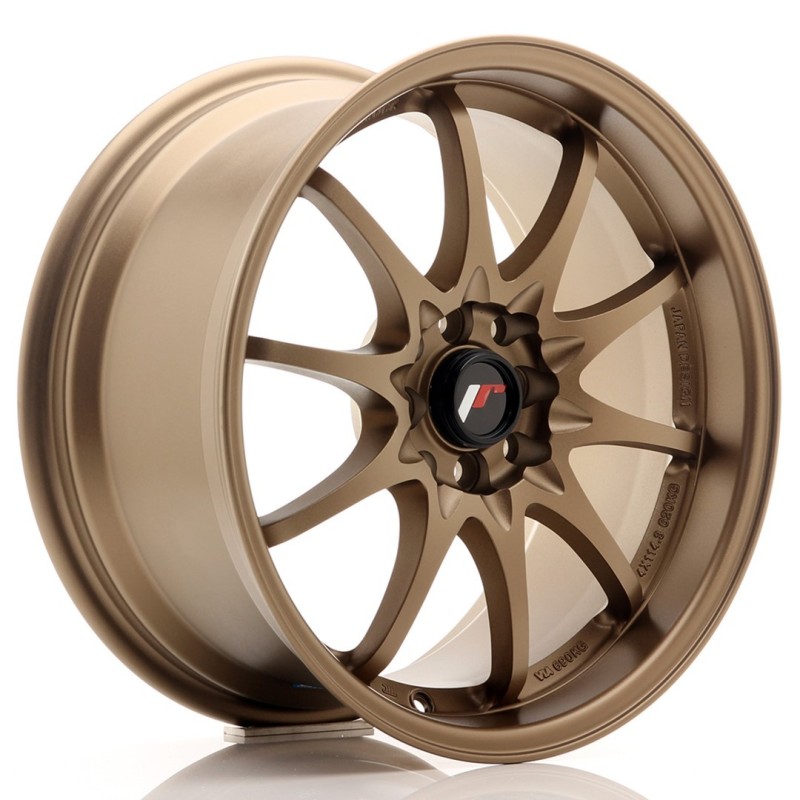 Japan Racing JR-5 17x8.5" 5x100/114.3 ET35, Dark Anodized Bronze