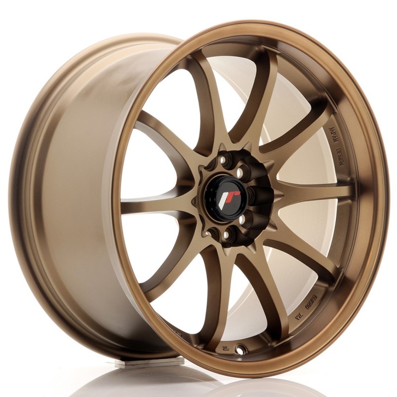 Japan Racing JR-5 18x9.5" 5x100/114.3 ET38, Dark Anodized Bronze