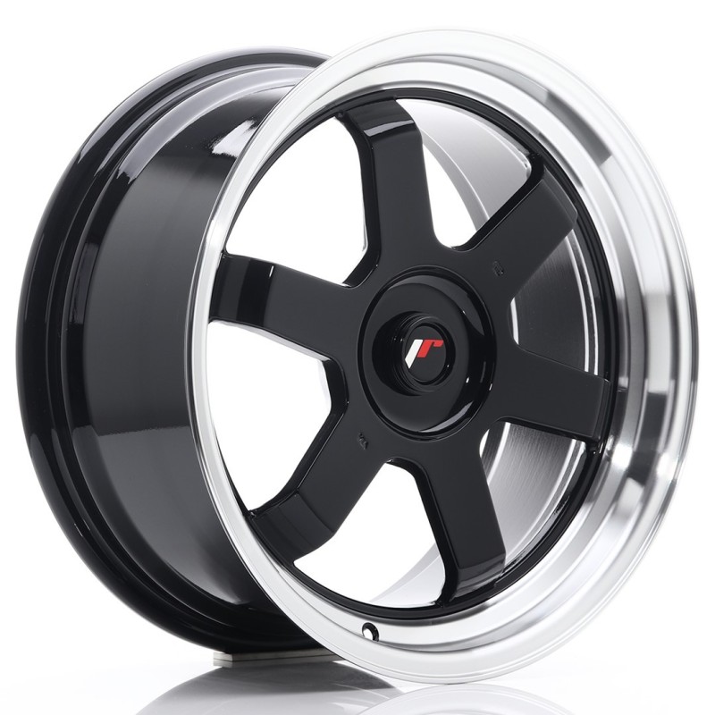 Japan Racing JR-12 17x8" (4 & 5 hole custom PCD) ET35, Gloss Black