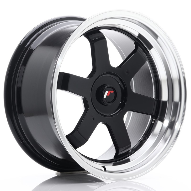 Japan Racing JR-12 17x9" (4 & 5 hole custom PCD) ET25, Gloss Black