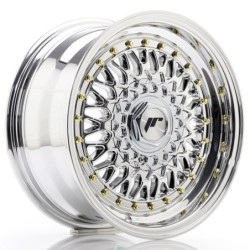 Japan Racing JR-9 15x7" 4x100/108 ET20, Chrome / Titanium