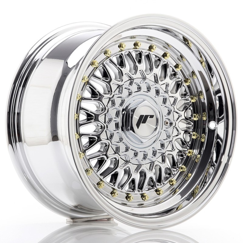 Japan Racing JR-9 15x8" 4x100/108 ET20, Chrome / Titanium