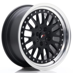 Japan Racing JR-10 16x7" 4x100/108 ET30, Flat Black, Polished Lip