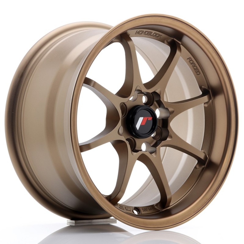 Japan Racing JR-5 15x8" 4x100 ET28, Dark Anodized Bronze