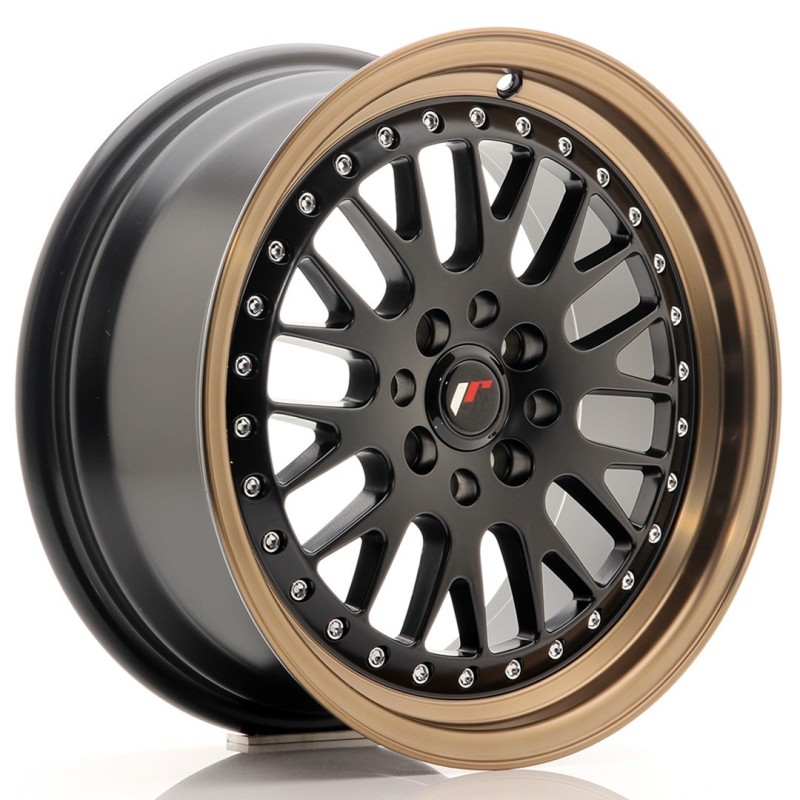 Japan Racing JR-10 16x7" 4x100/108 ET30, Flat Black, Bronze Lip