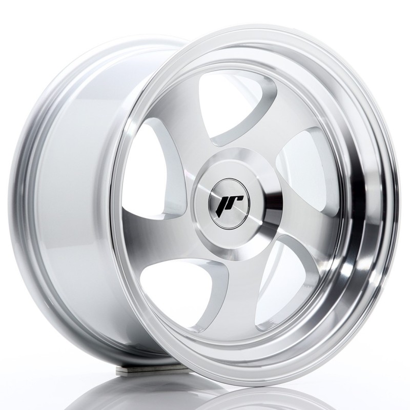 Japan Racing JR-15 15x8" (4 & 5 hole custom PCD) ET20, Machined Silver