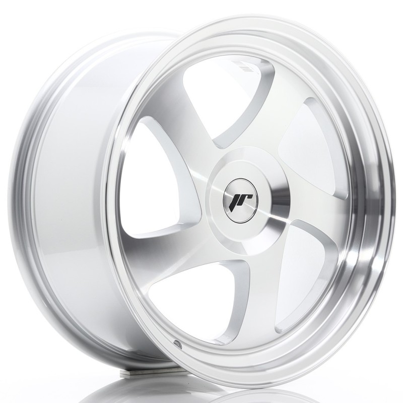 Japan Racing JR-15 18x8.5" (4 & 5 hole custom PCD) ET20-40, Machined Silver