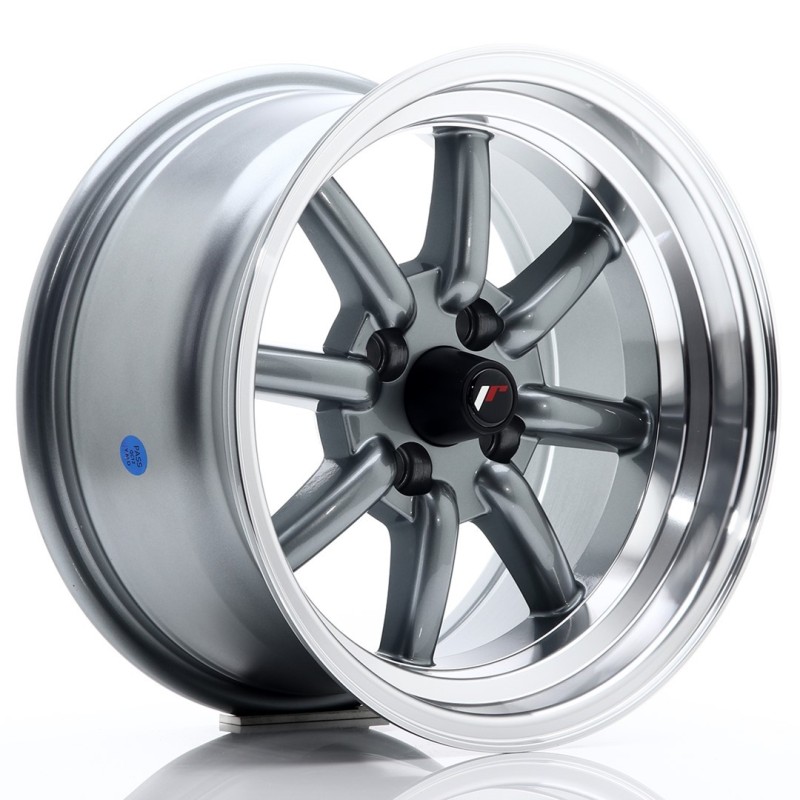 Japan Racing JR-19 15x8" 4x100 ET0, Gunmetal