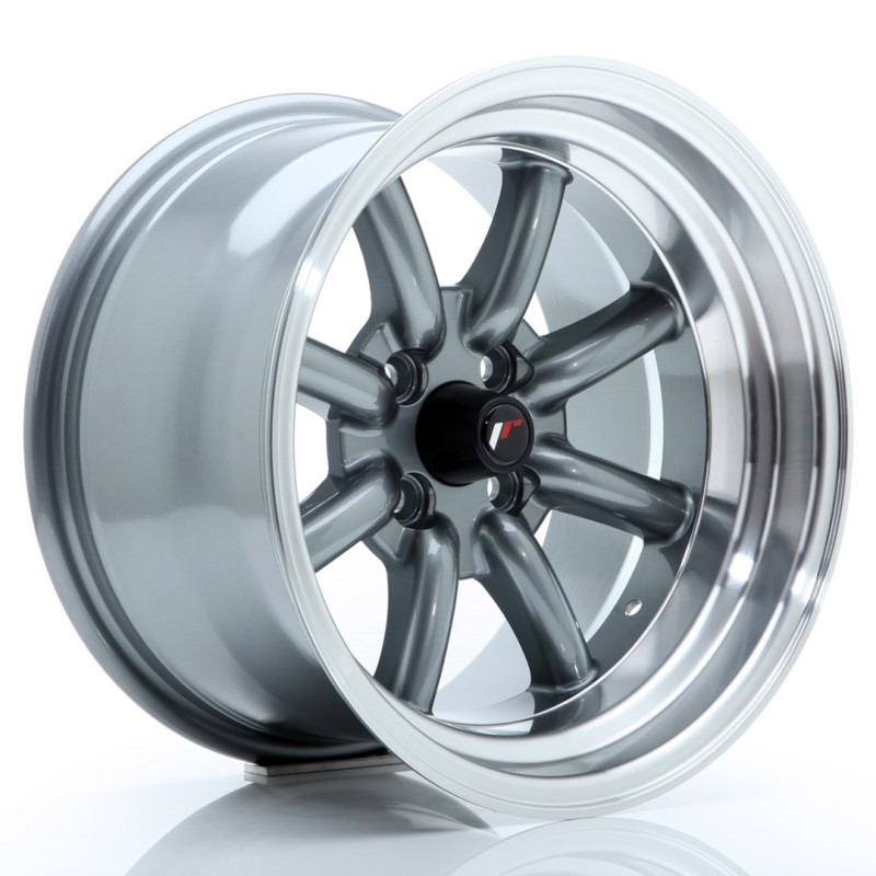 Japan Racing JR-19 15x9" 4x100 ET-13, Gunmetal