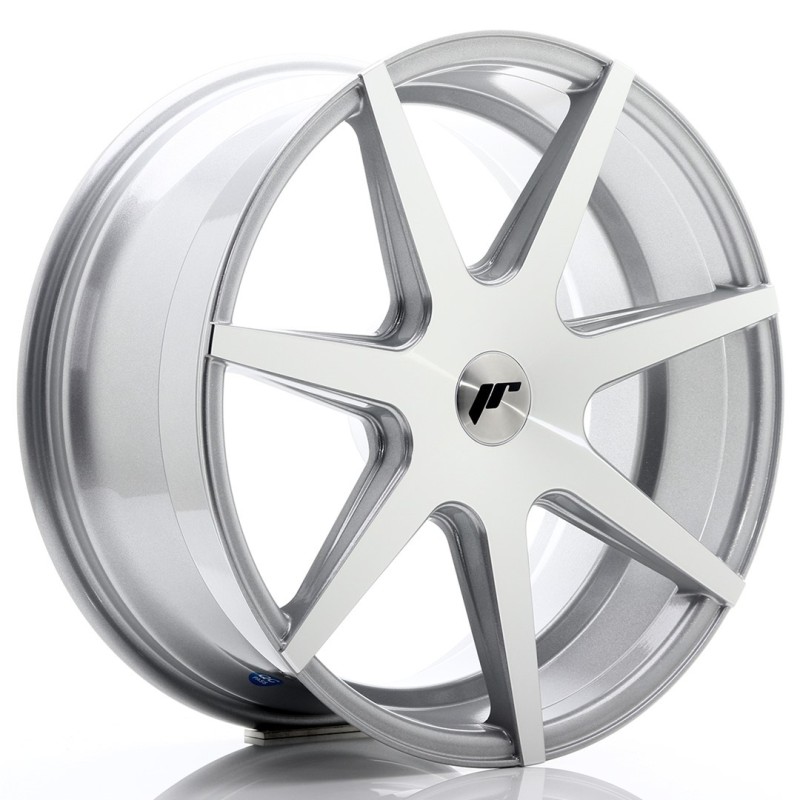 Japan Racing JR-20 19x8.5" (4 & 5 hole custom PCD) ET20-40, Machined Silver